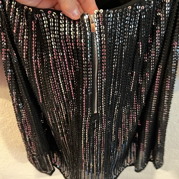 Endless Rose - Open back sequin dress mini long sleeves size S - Picture 11 of 16